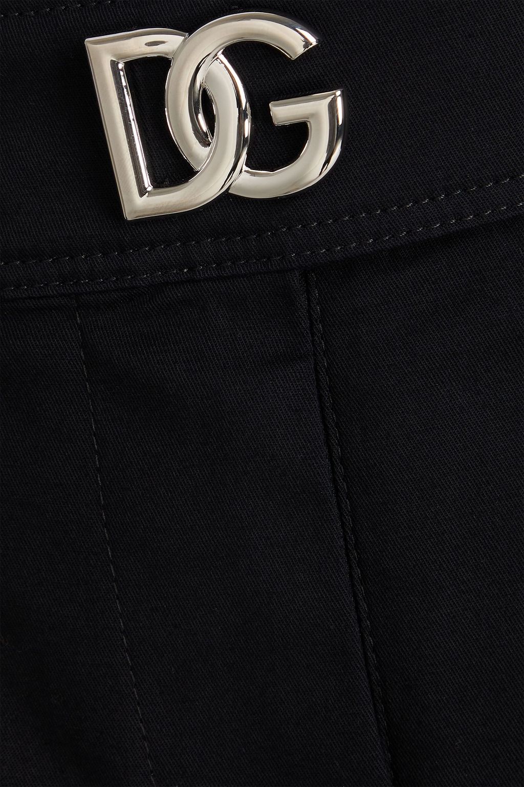 DOLCE&GABBANA Cutout stretch-cotton wide-leg pants