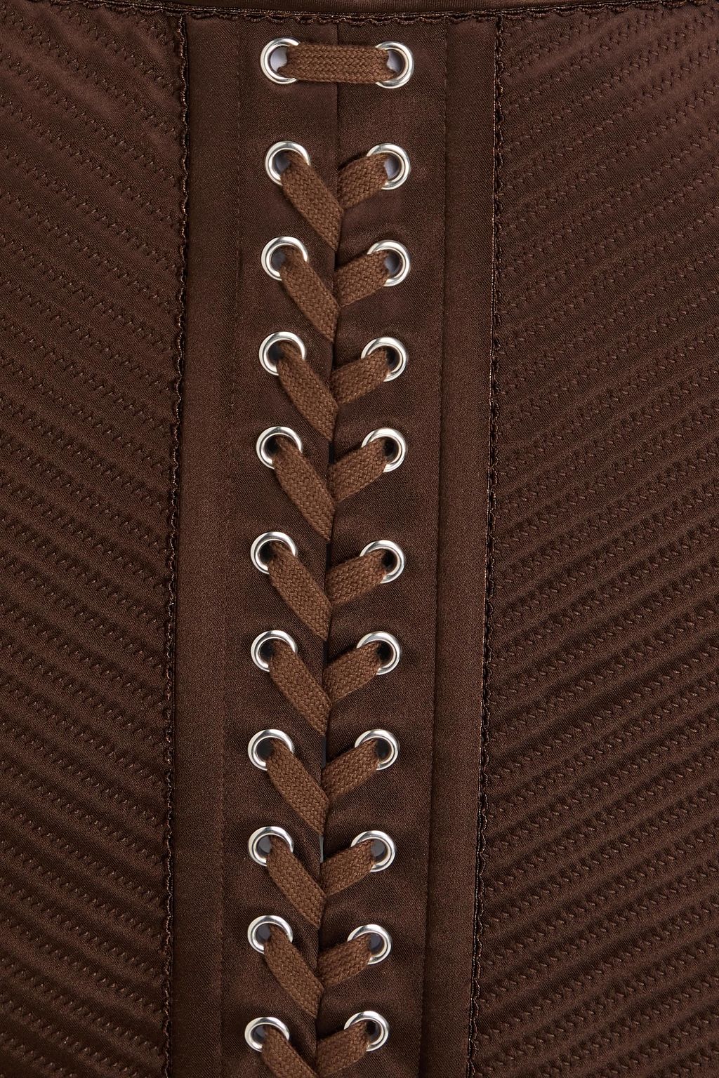 DOLCE&GABBANA تنورة قصيرة من الساتان بأربطة