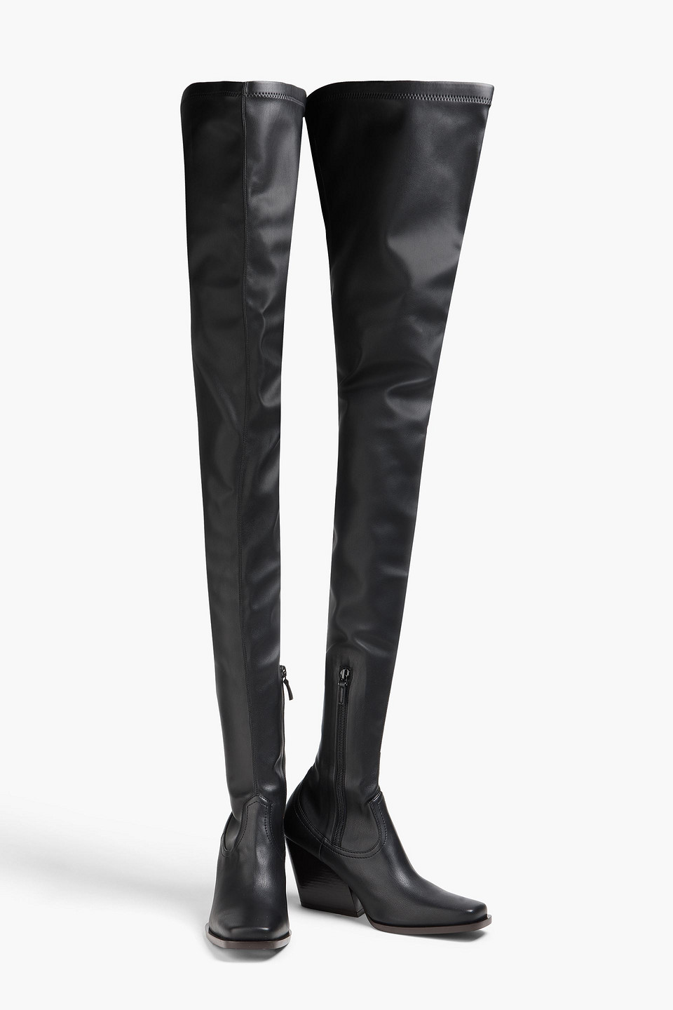  Stella Mccartney - Cowboy Thigh Boots - Black - Eu 35 