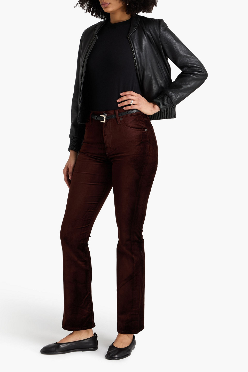  Agolde - Bootcut-hose Aus Chenille - Braun - 23 