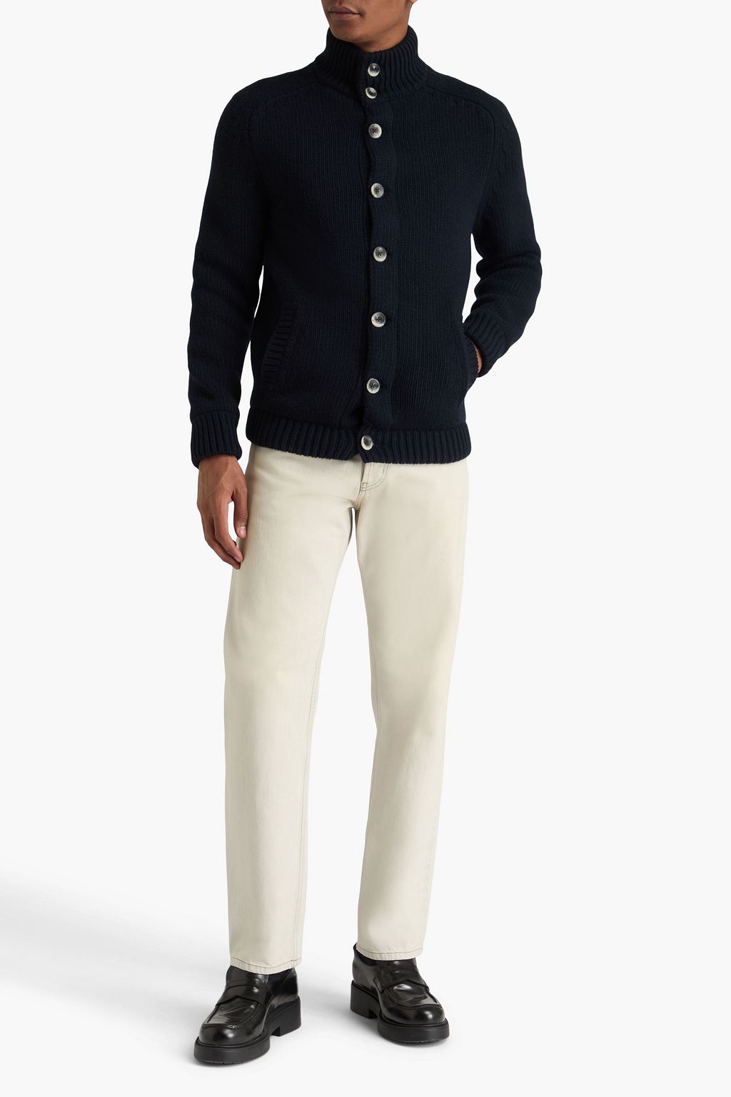 HERNO ウール カーディガン