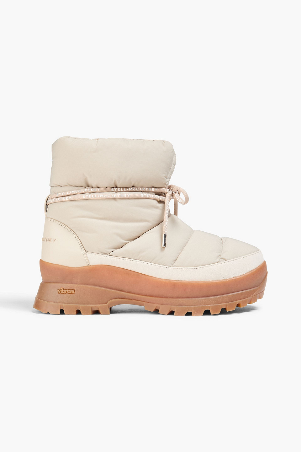 Stella Mccartney Quilted Stretch-shell Snow Boots In Grey