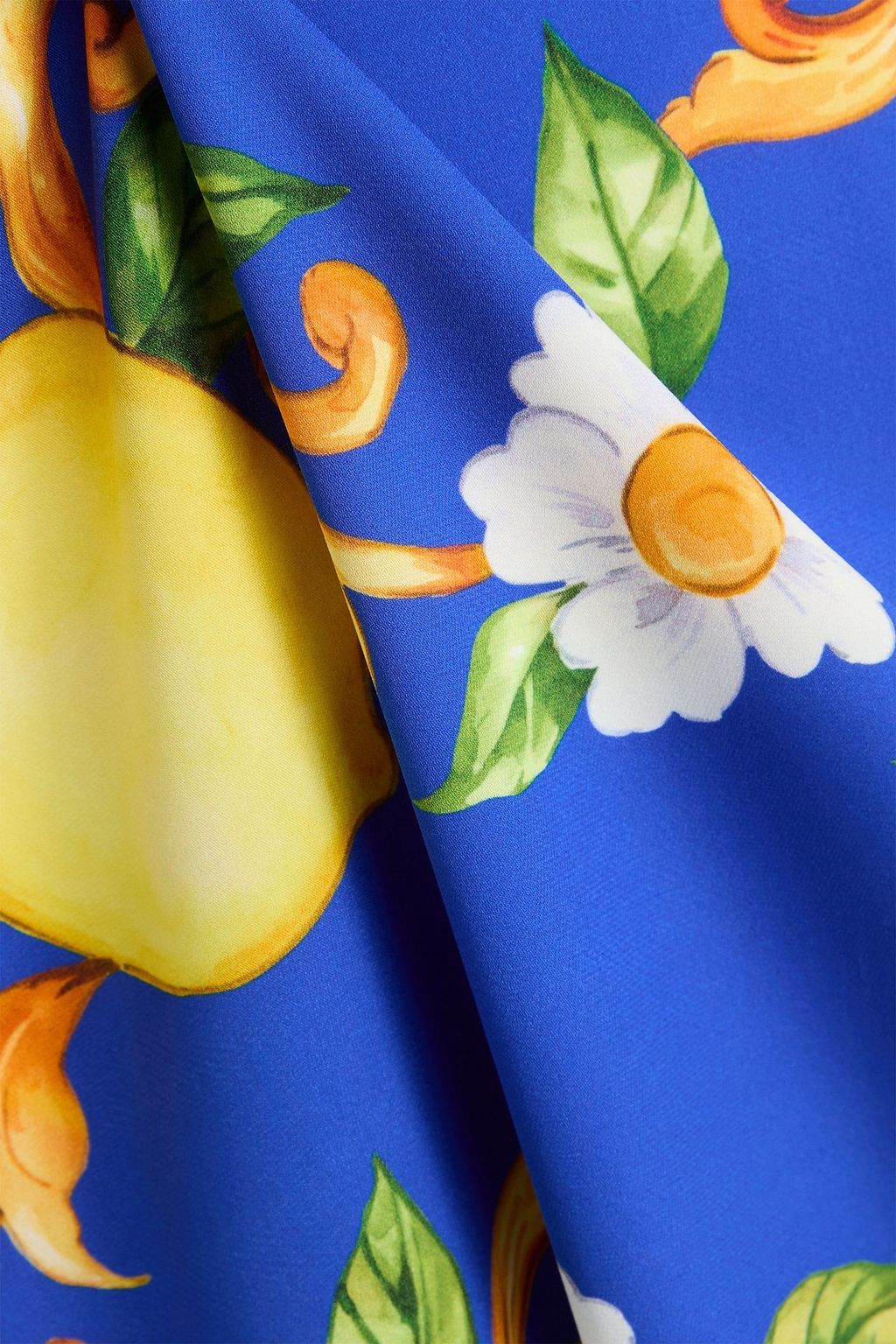 DOLCE&GABBANA فستان من قماش كريب دي شين المصنوع من مزيج الحرير المطبوع