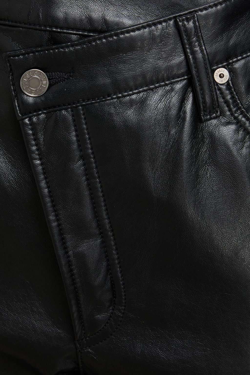 AGOLDE Leather-blend cargo pants