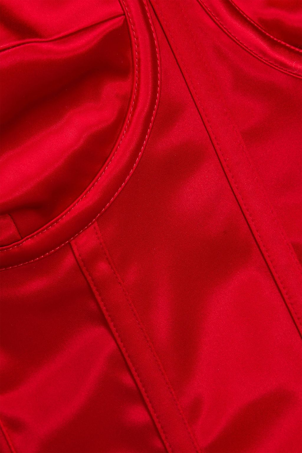 DOLCE&GABBANA Strapless satin midi dress