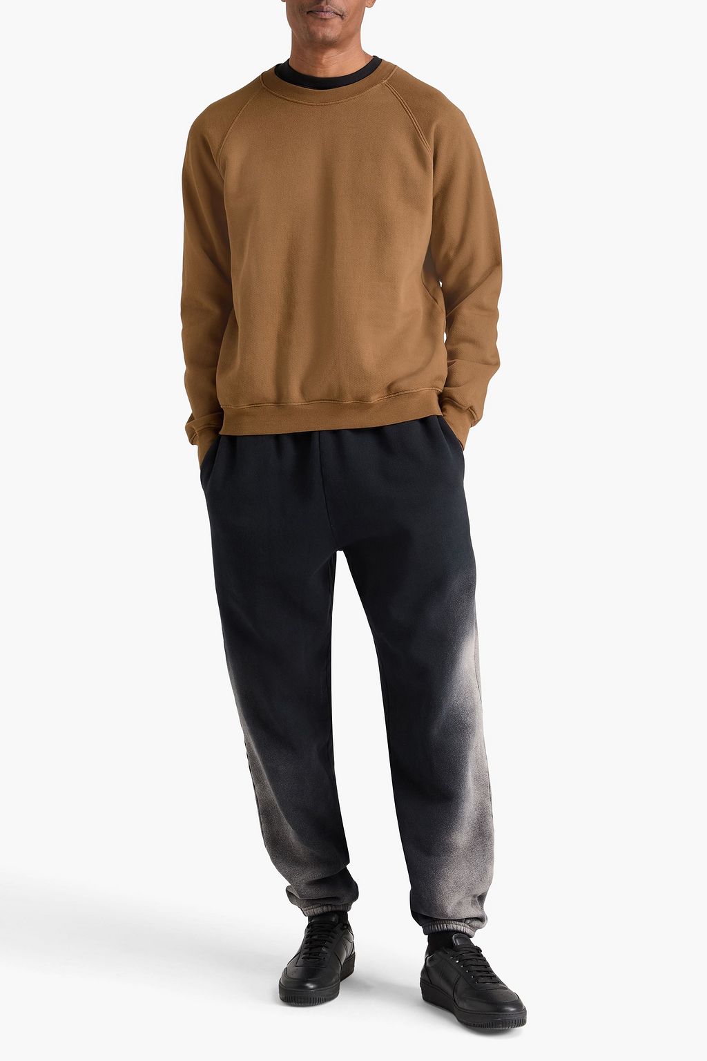 LES TIEN Cotton-fleece sweatshirt