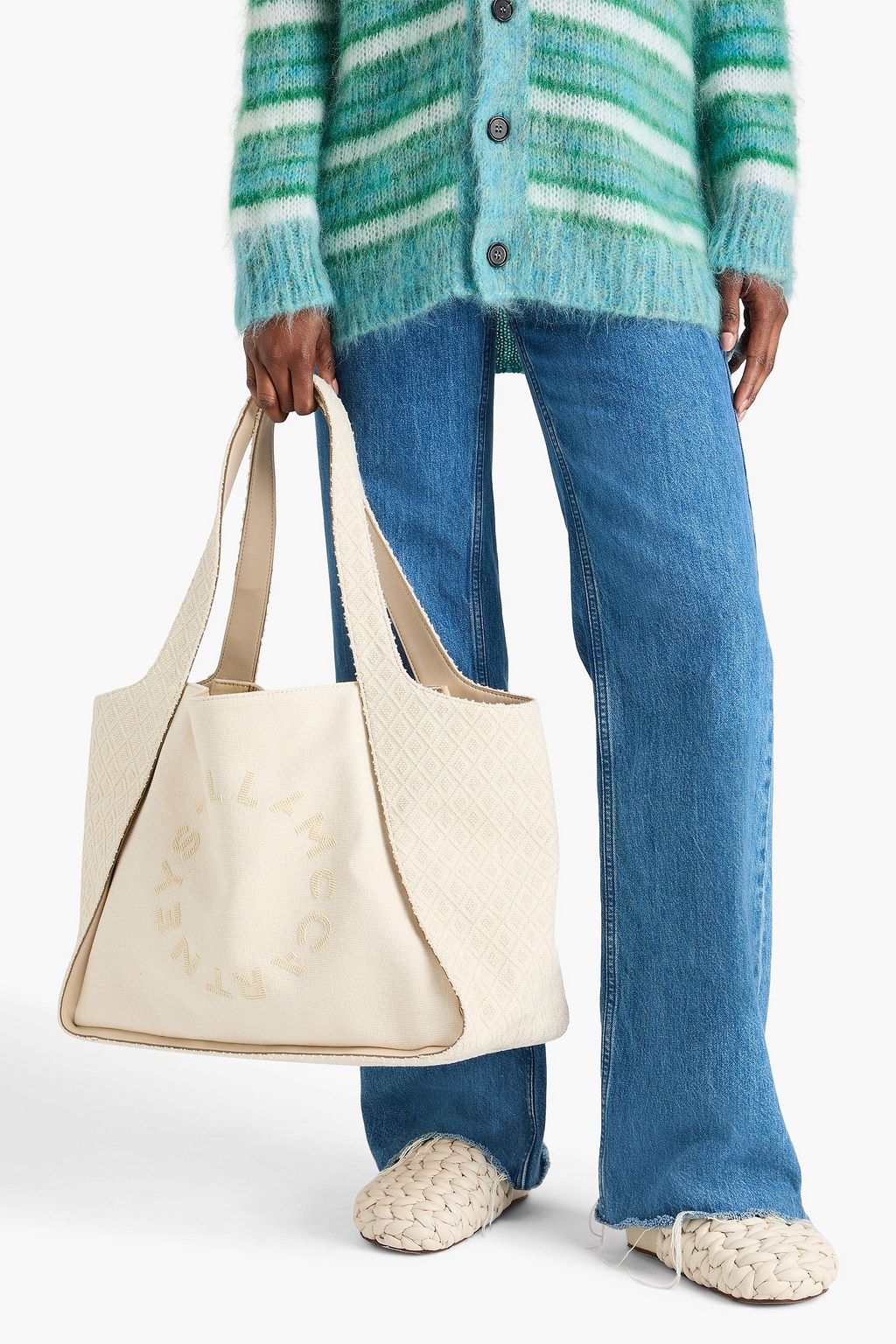 STELLA MCCARTNEY حقيبة توت من الكنفا