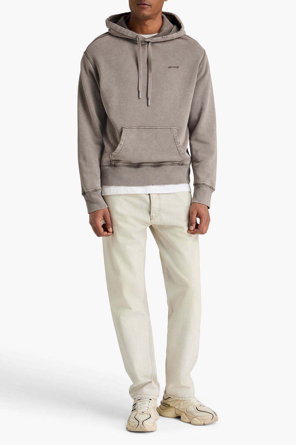 AMI ALEXANDRE MATTIUSSI French cotton-terry hoodie