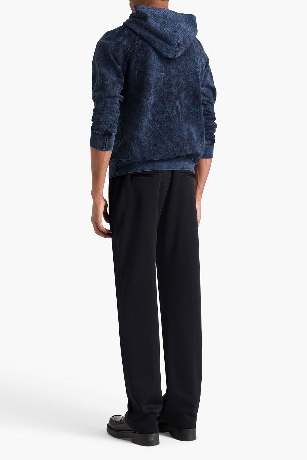 LES TIEN Cotton-piqué hoodie