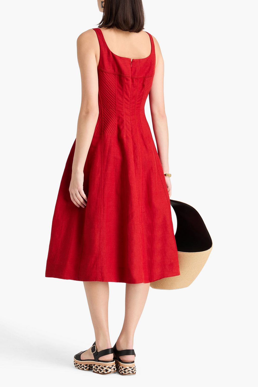 CHLOÉ Linen midi dress