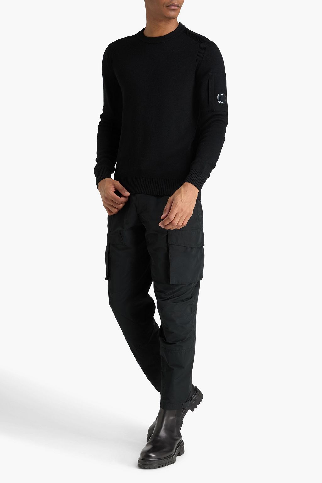 C.P. COMPANY Embellished wool-blend sweater