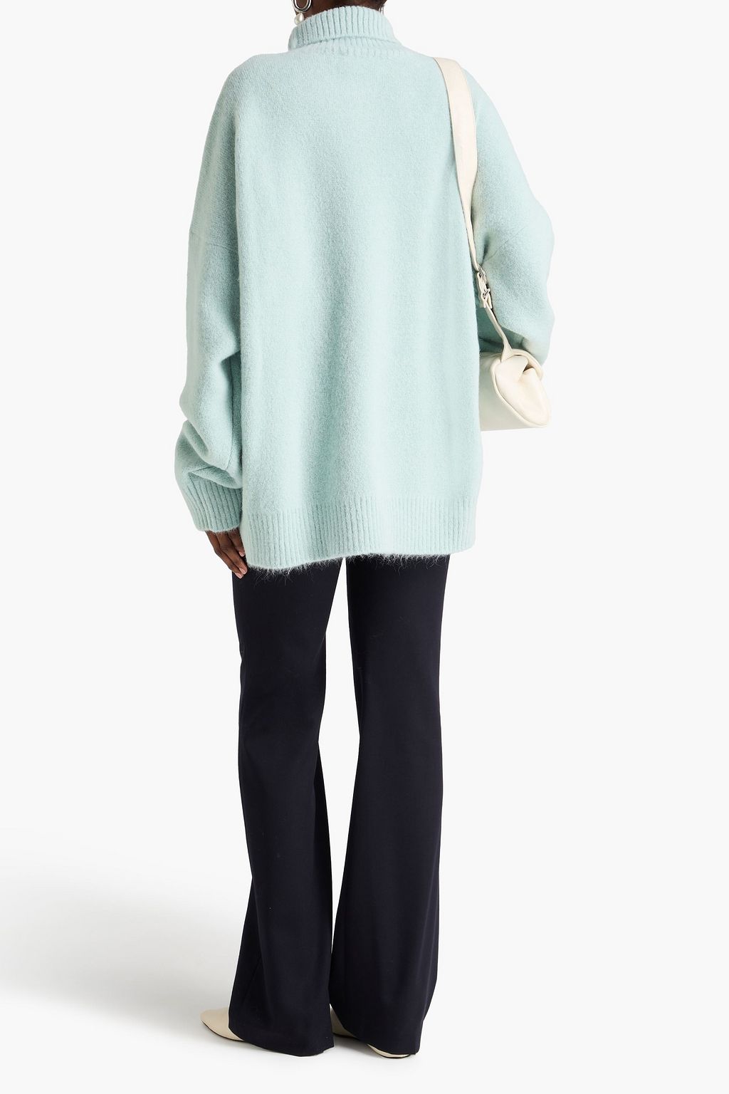 AMI ALEXANDRE MATTIUSSI Intarsia alpaca-blend turtleneck sweater