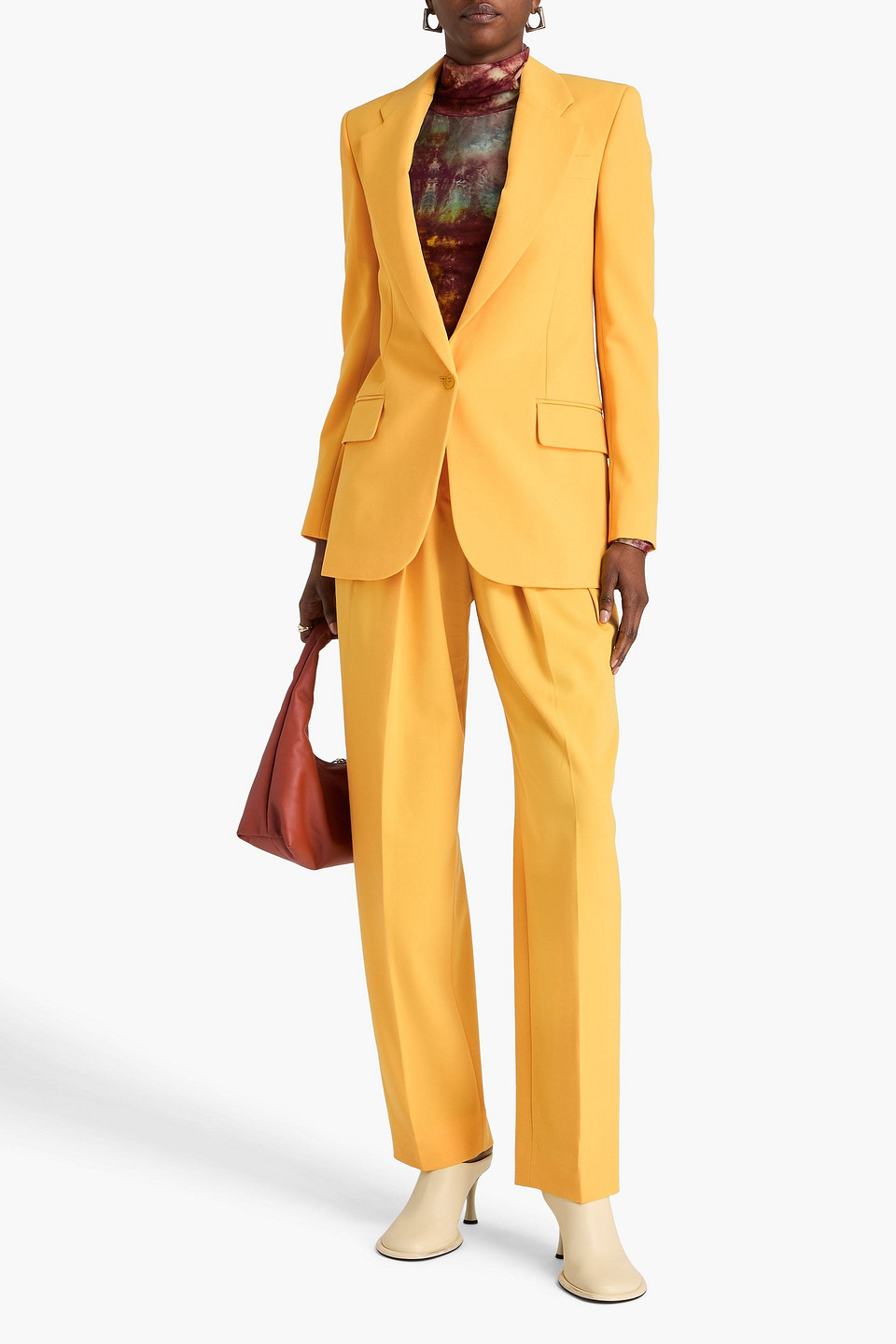  Stella Mccartney - Blazer Aus Twill - Gelb - It 36 