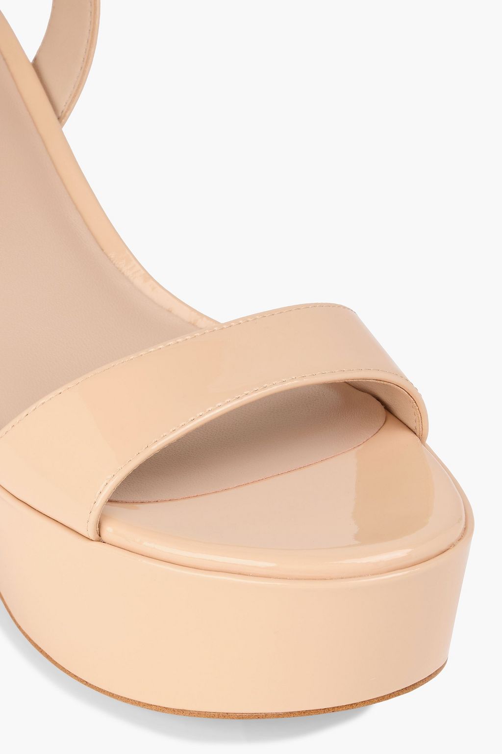 STUART WEITZMAN Gala patent-leather platform sandals