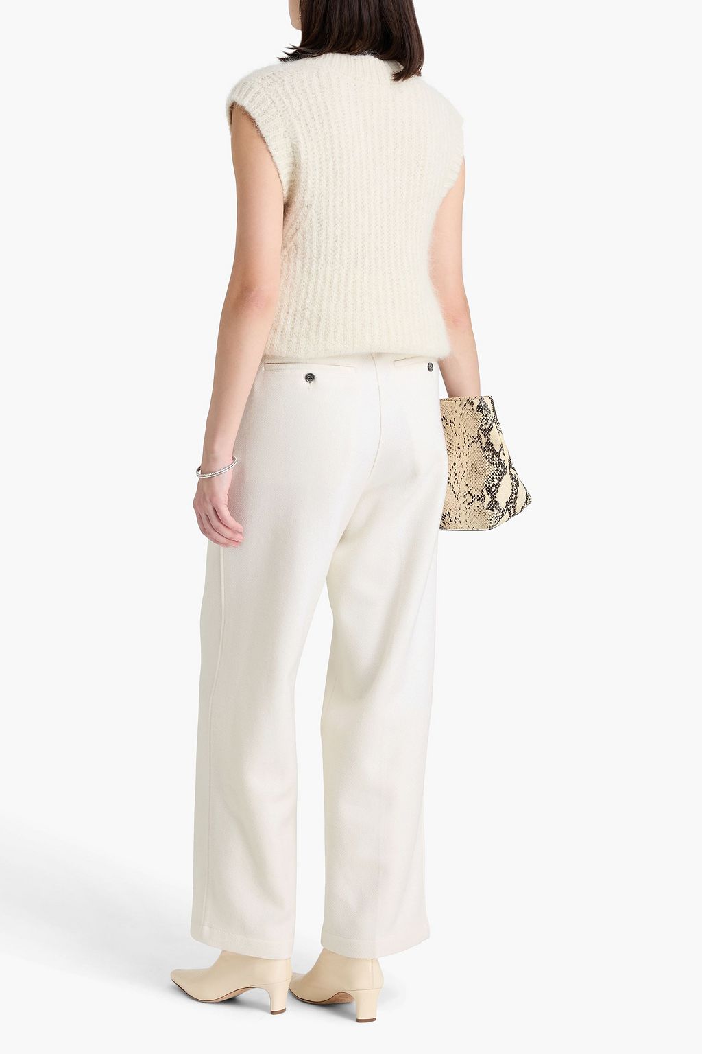 AMI ALEXANDRE MATTIUSSI Wool-blend straight-leg pants