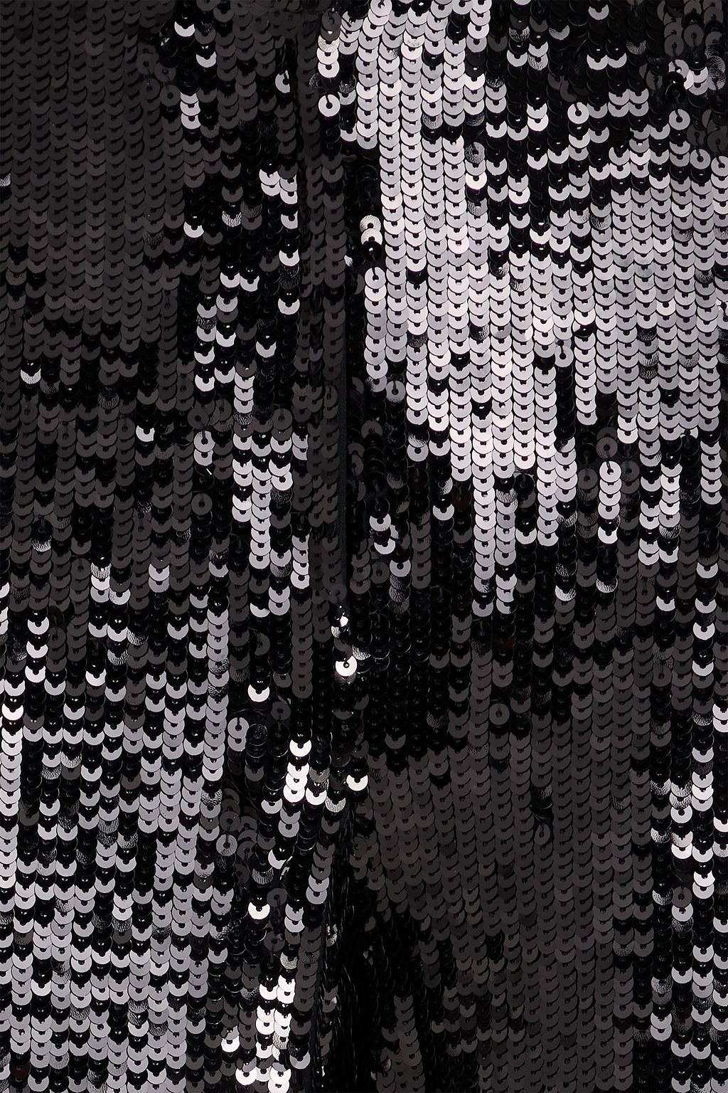 NILI LOTAN Sequined crepe straight-leg pants