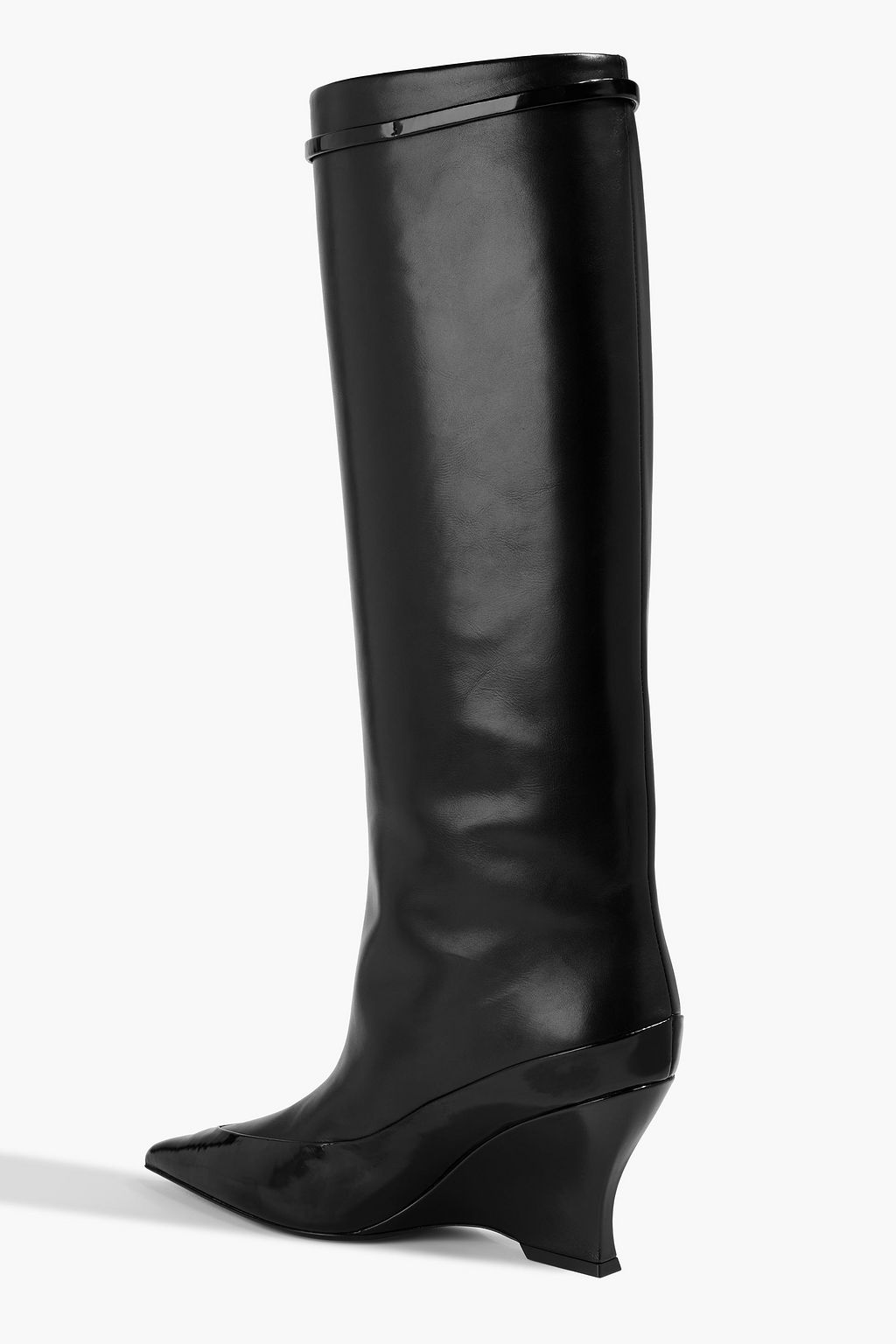 GIVENCHY Raven 80 smooth and glossed-leather knee boots