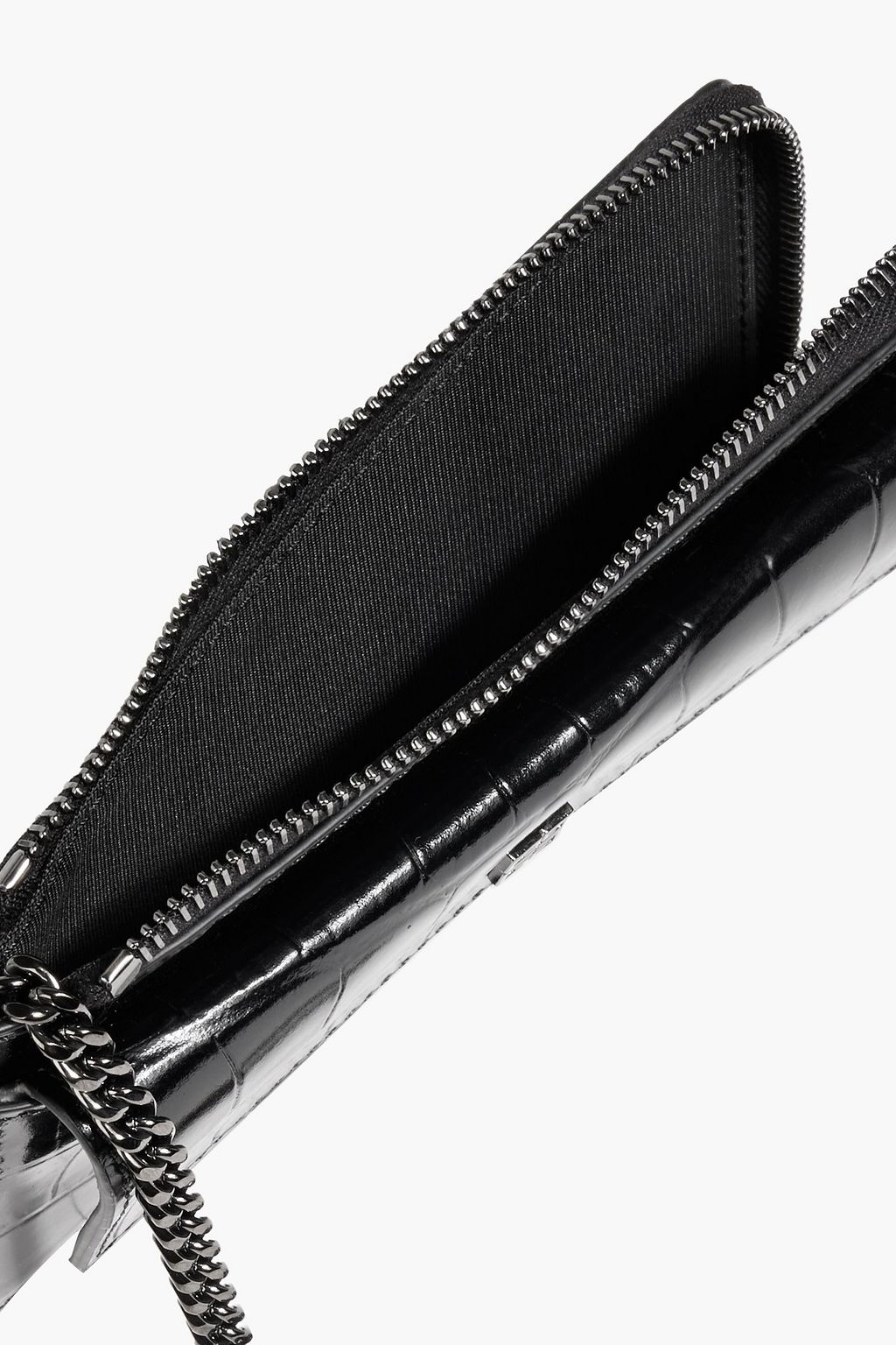 GIVENCHY 4G croc-effect leather cardholder