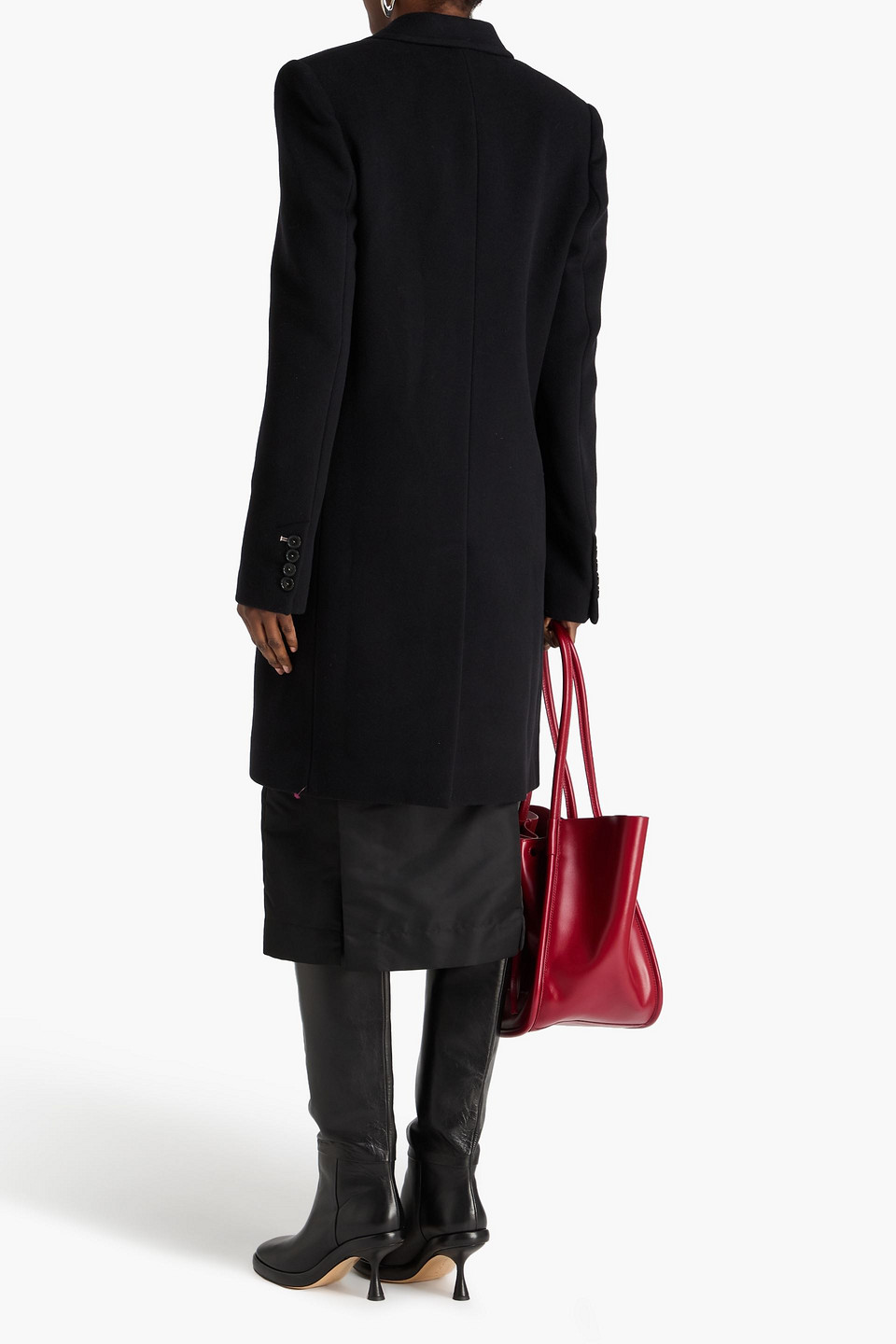  Stella Mccartney - Wool-felt Coat - Black - It 44 