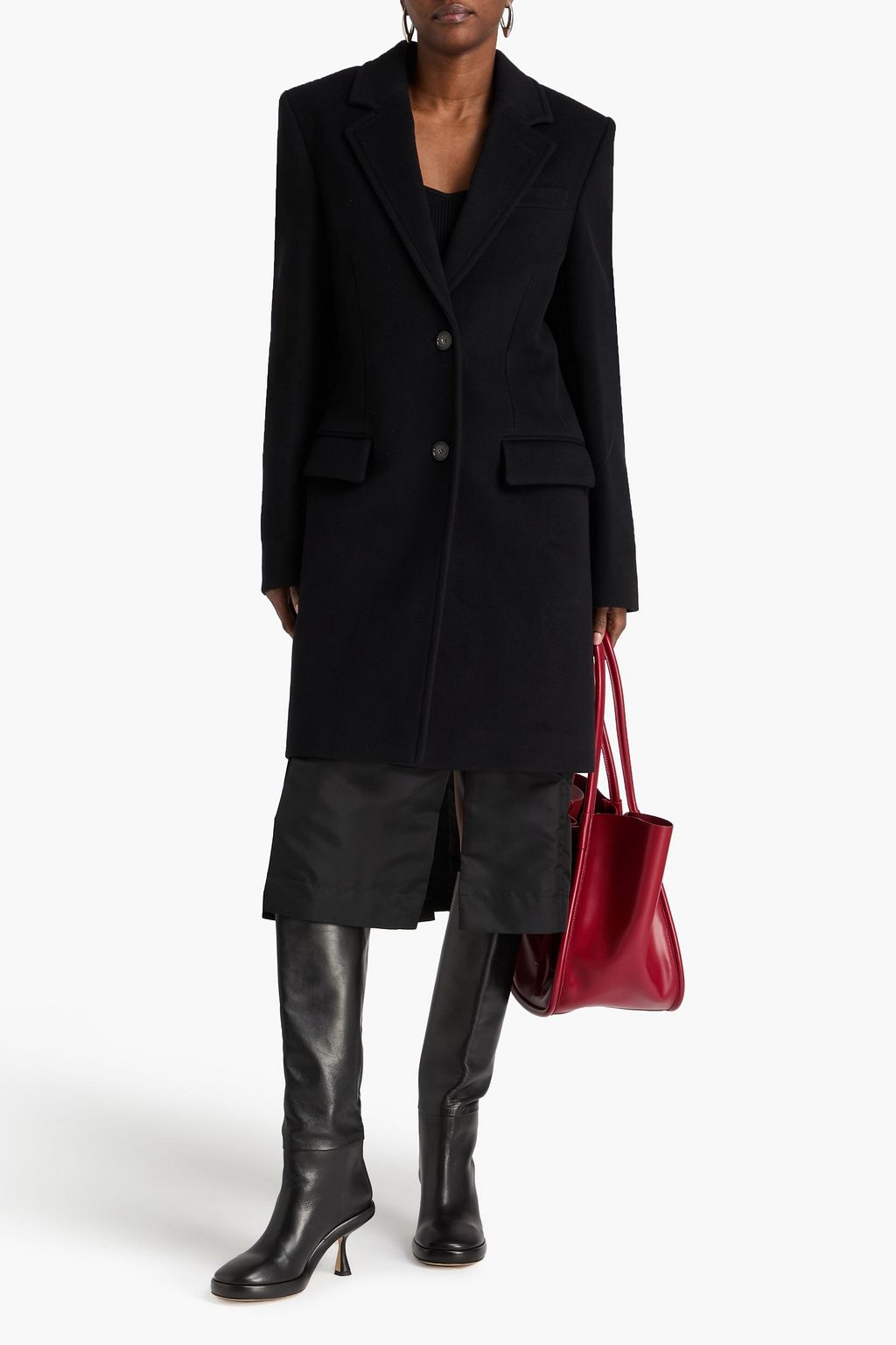 STELLA MCCARTNEY Wool-felt coat
