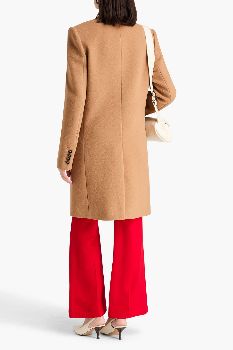  Stella Mccartney - Wool-felt Coat - Brown - It 44 