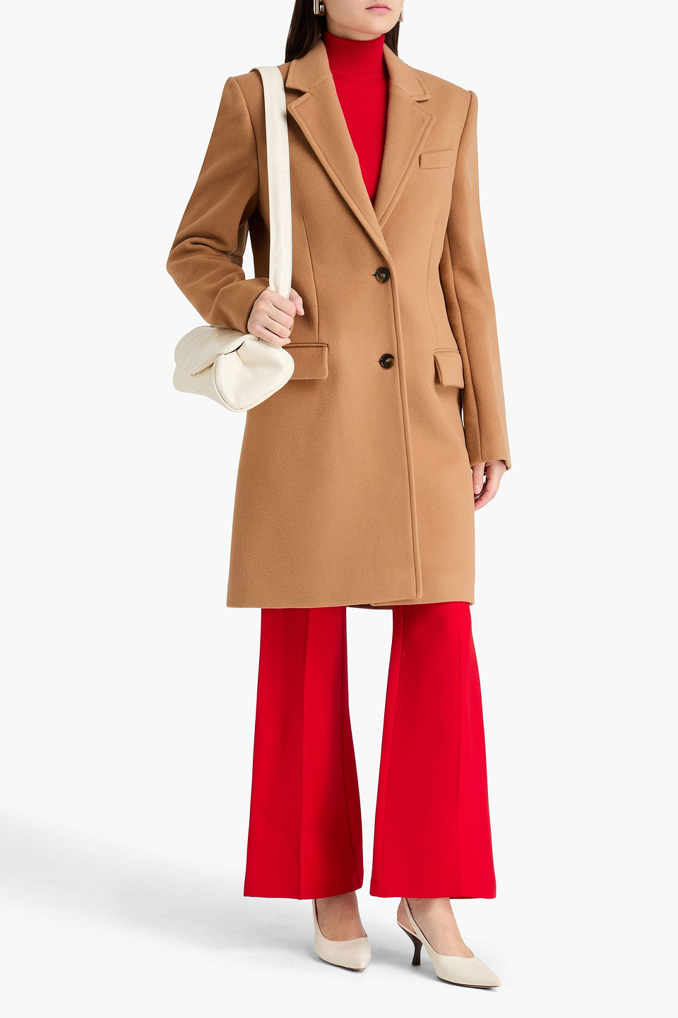  Stella Mccartney - Wool-felt Coat - Brown - It 44 