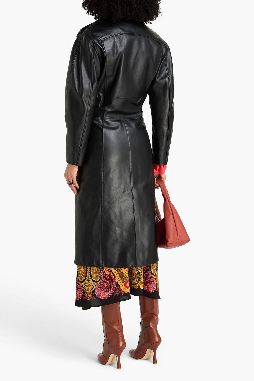 CHLOÉ Belted leather trench coat
