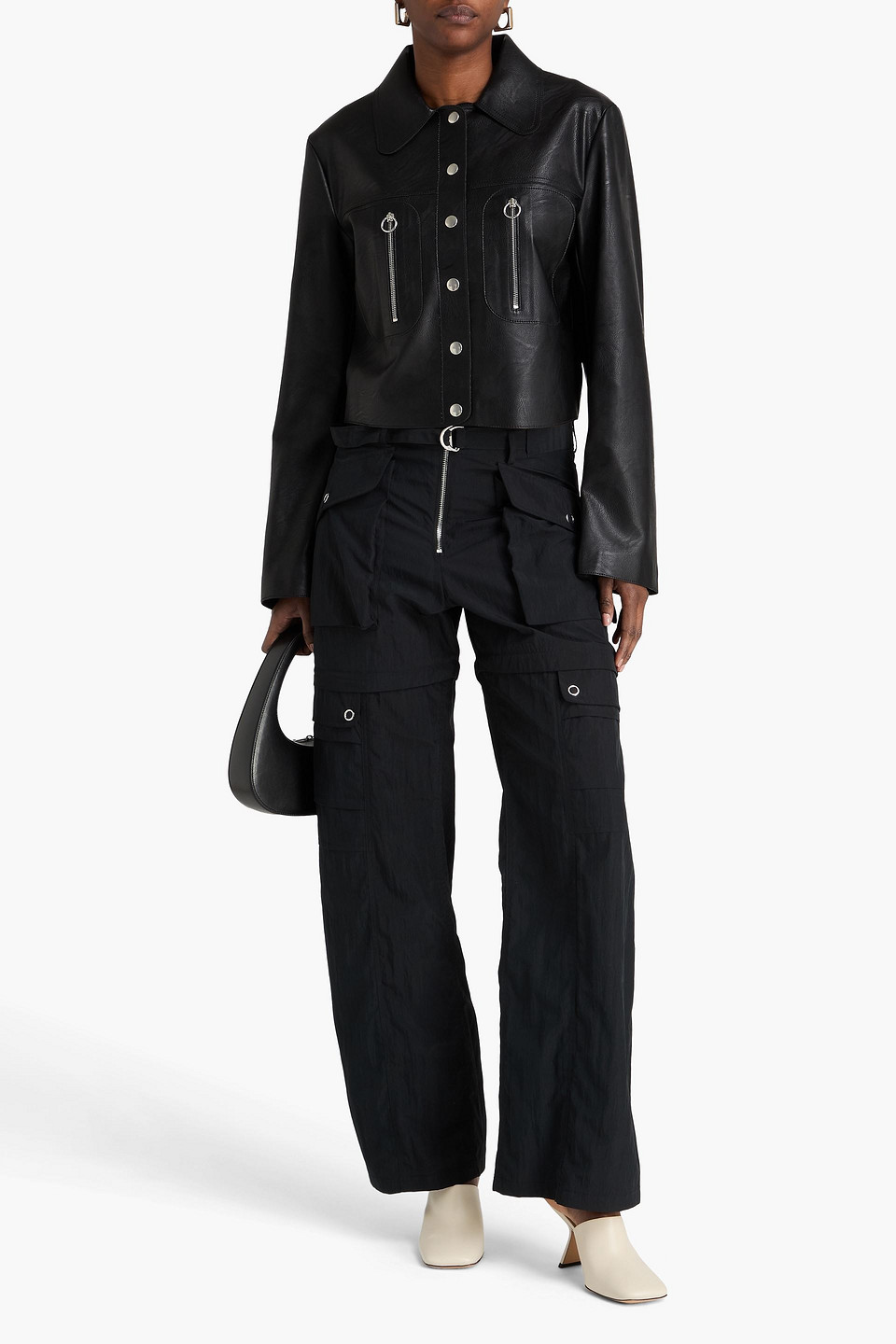  Stella Mccartney - Jacke Mit Reißverschlussdetails - Schwarz - It 48 