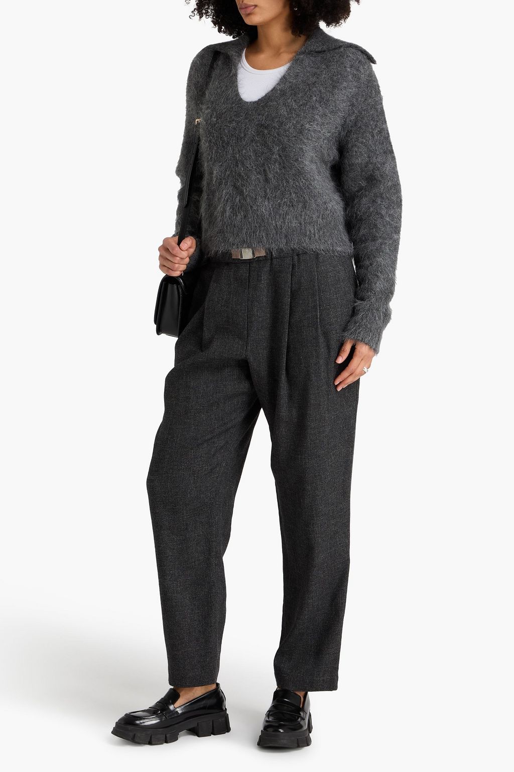 BRUNELLO CUCINELLI Pleated woven straight-leg pants