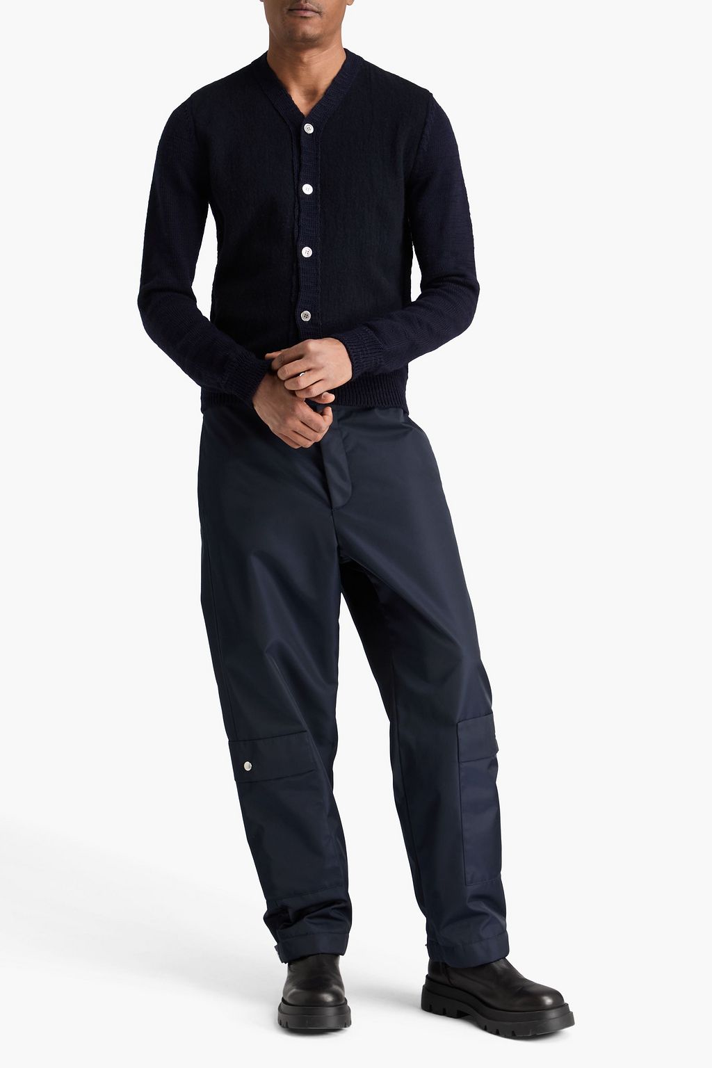 COMME DES GARÇONS HOMME DEUX Brushed wool cardigan