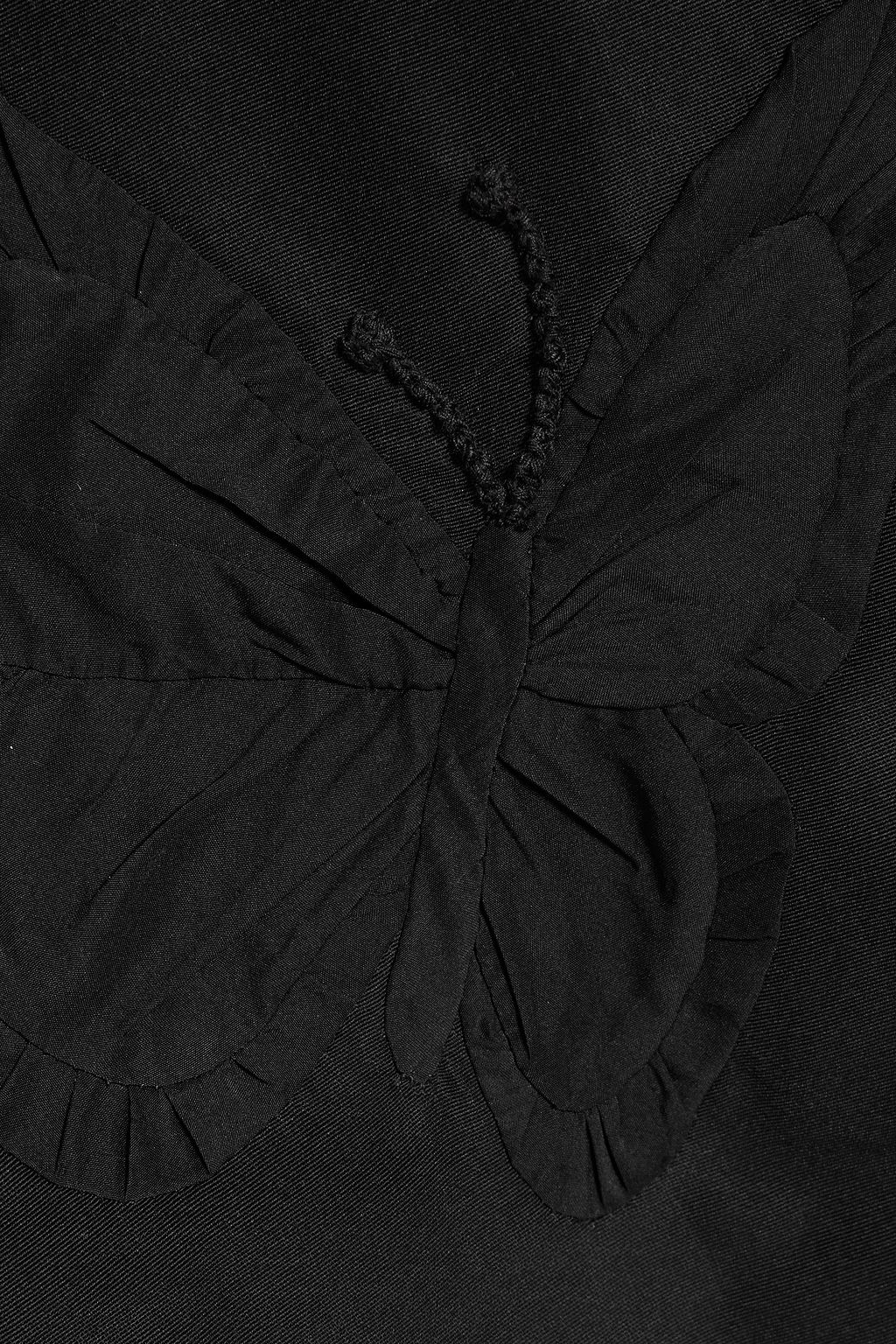 VALENTINO GARAVANI Appliquéd cotton-blend faille shirt jacket