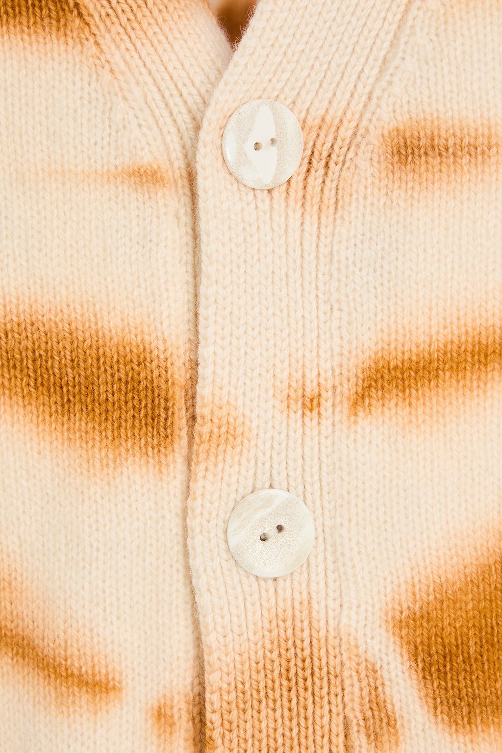 THE ELDER STATESMAN كارديغان من الكشمير مصبوغة بطريقة الربط