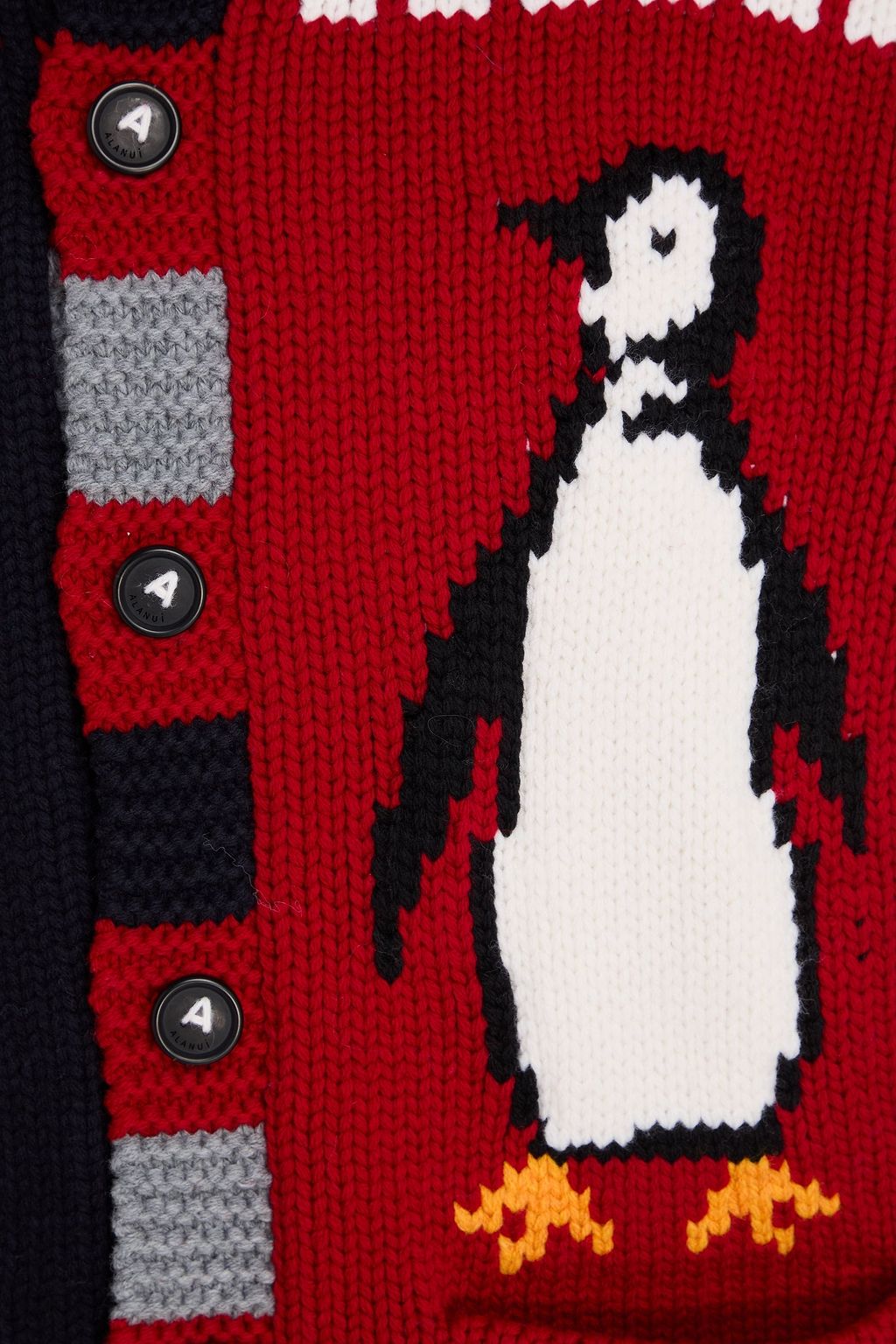 ALANUI Jacquard-knit wool cardigan