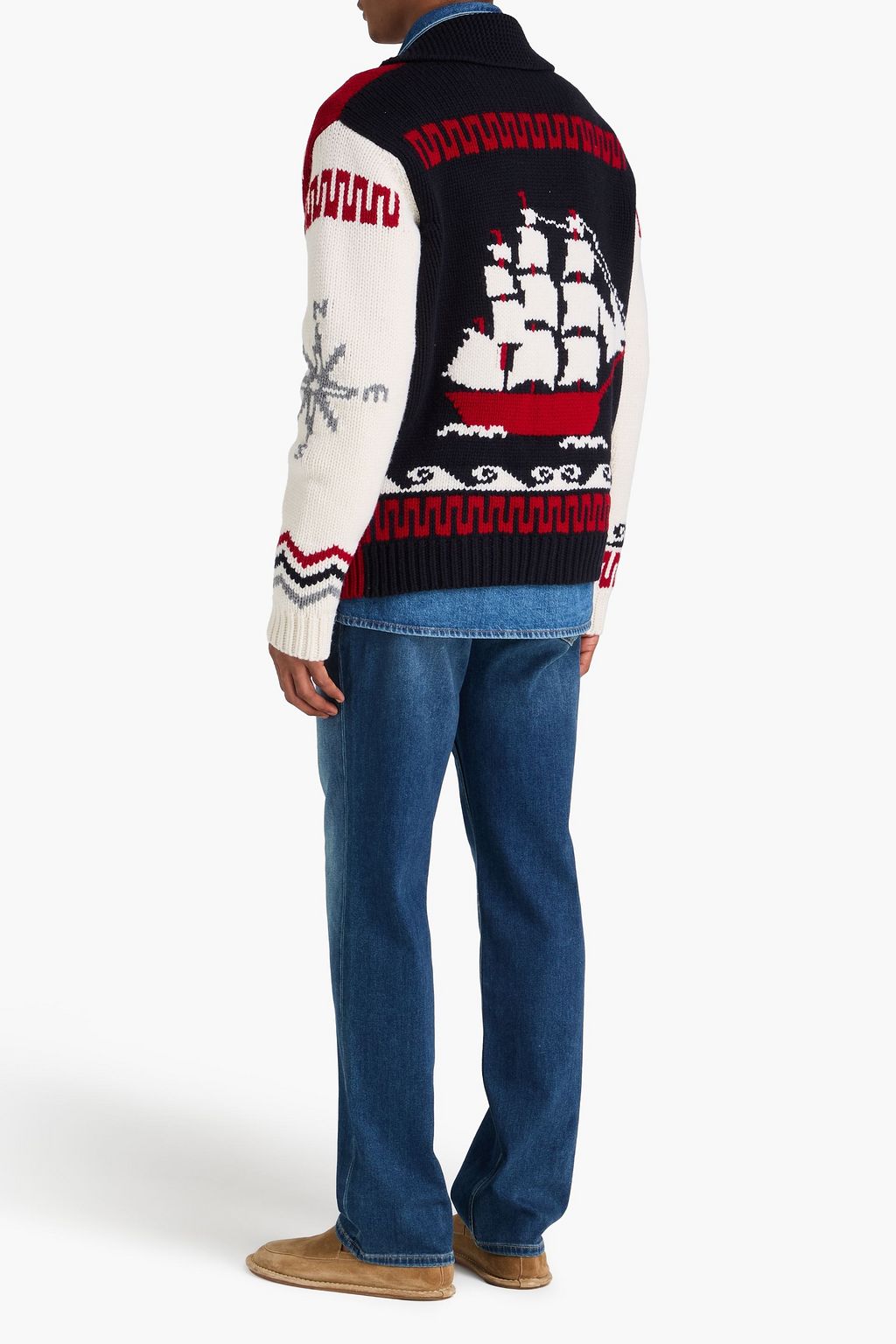 ALANUI Jacquard-knit wool cardigan