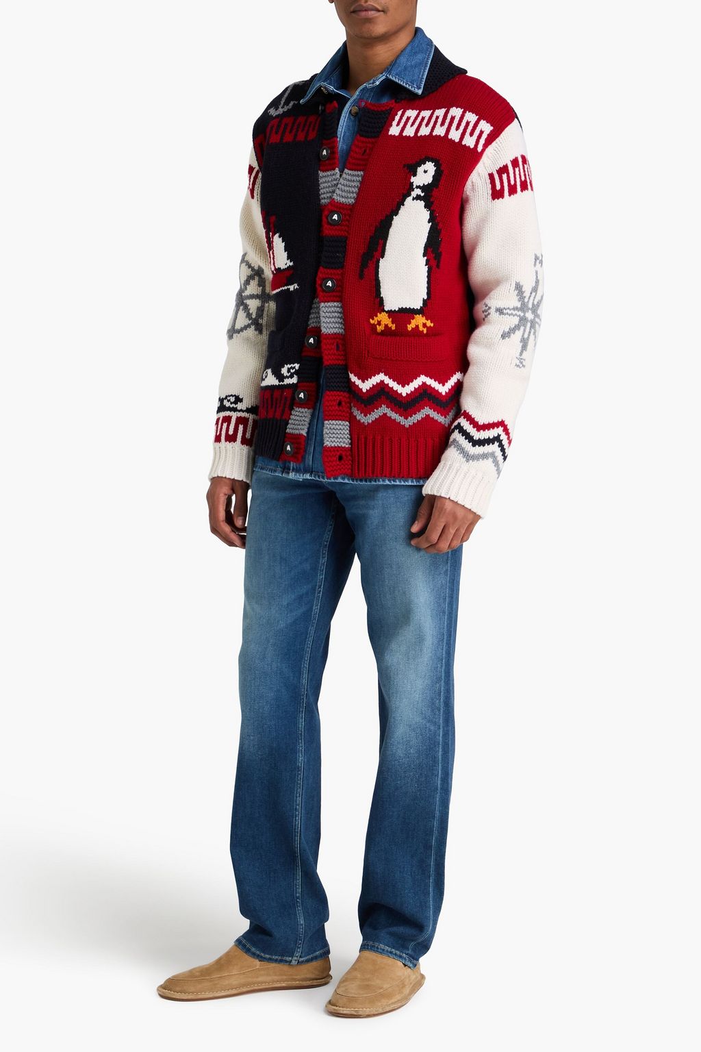 ALANUI Jacquard-knit wool cardigan