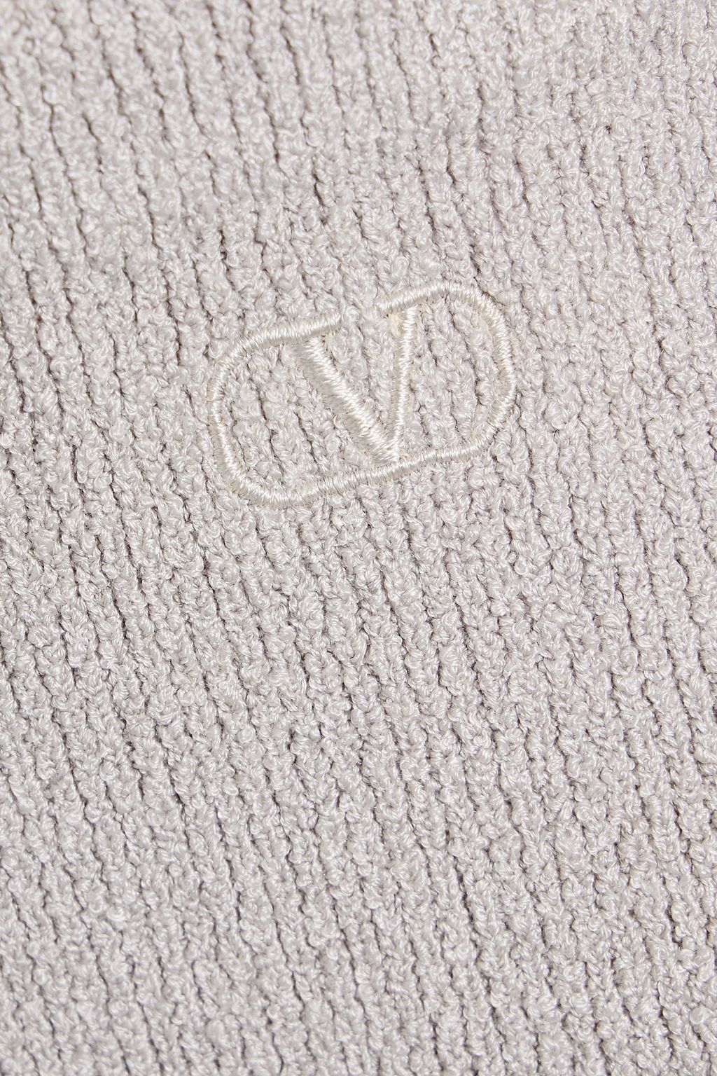 VALENTINO GARAVANI Bouclé-knit silk-blend midi skirt