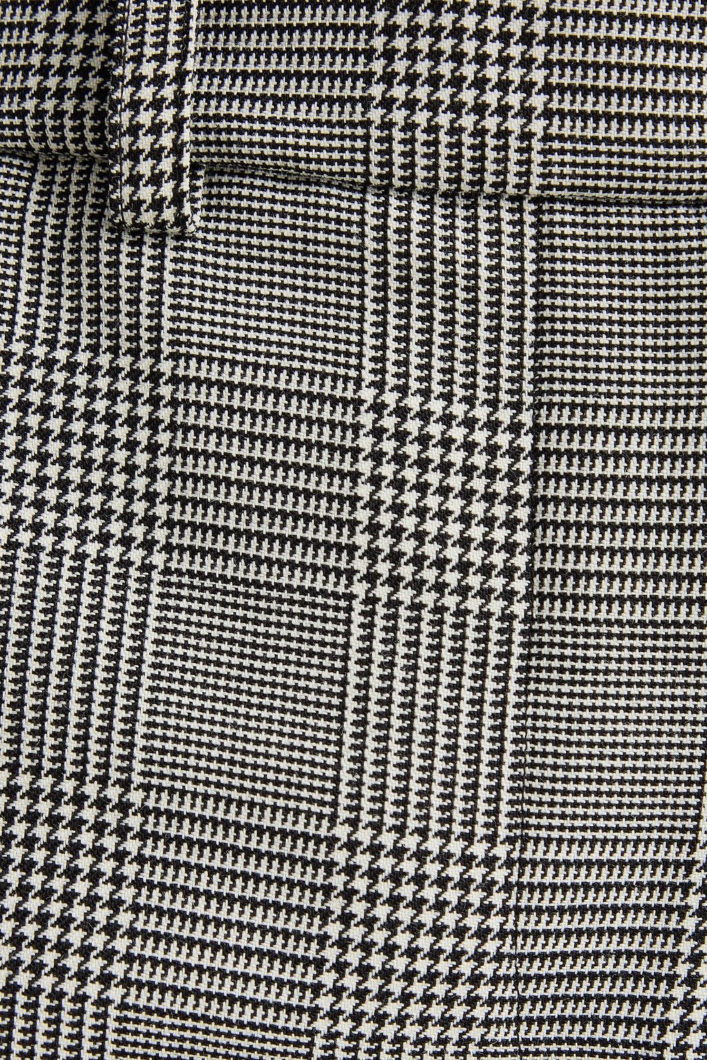 BALMAIN Prince of Wales checked wool-tweed flared pants