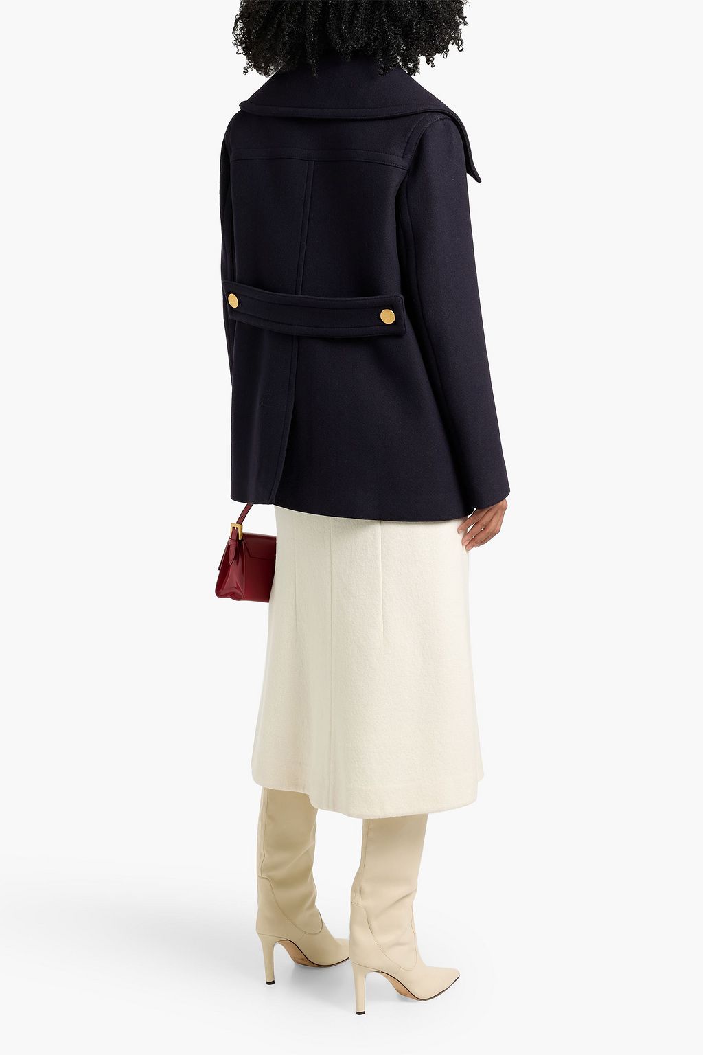 VALENTINO GARAVANI Double-breasted wool-blend twill coat