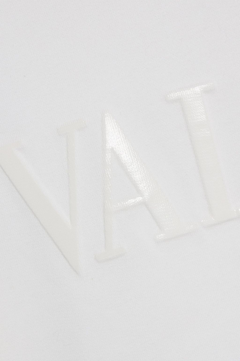 VALENTINO GARAVANI Embossed cotton-fleece sweatshirt