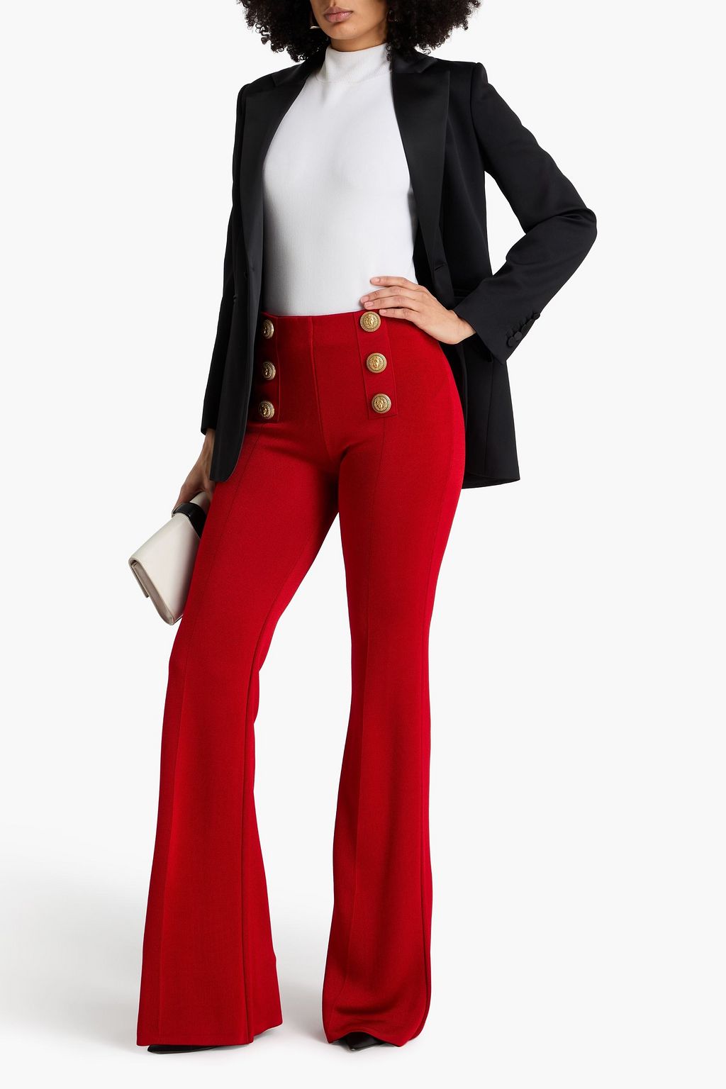 BALMAIN Knitted flared pants