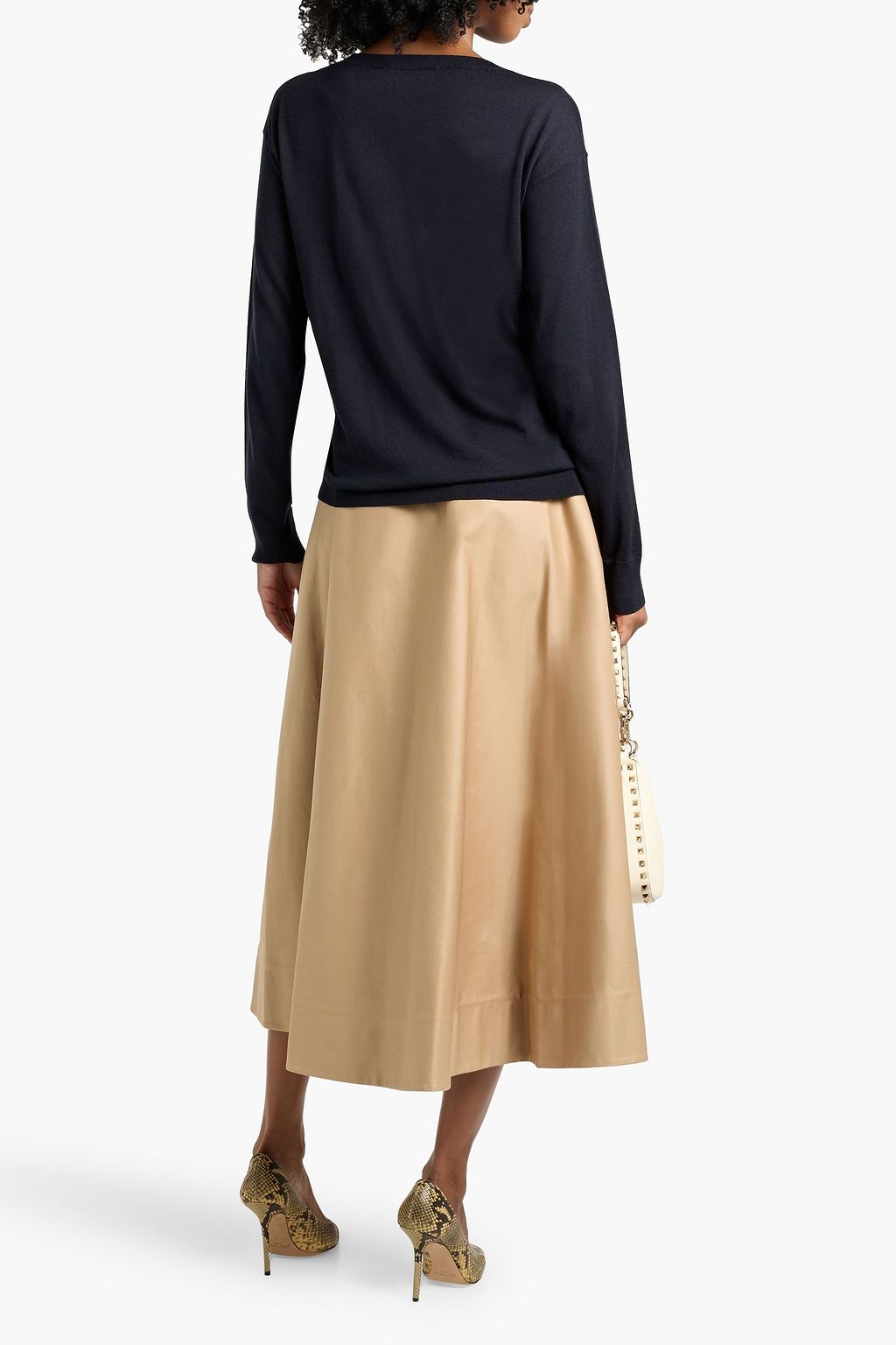 VALENTINO GARAVANI Cashmere and silk-blend sweater