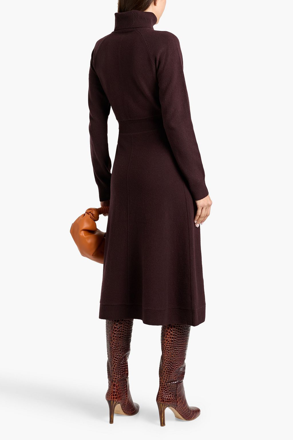 DEREK LAM 10 CROSBY Diana wool turtleneck midi dress