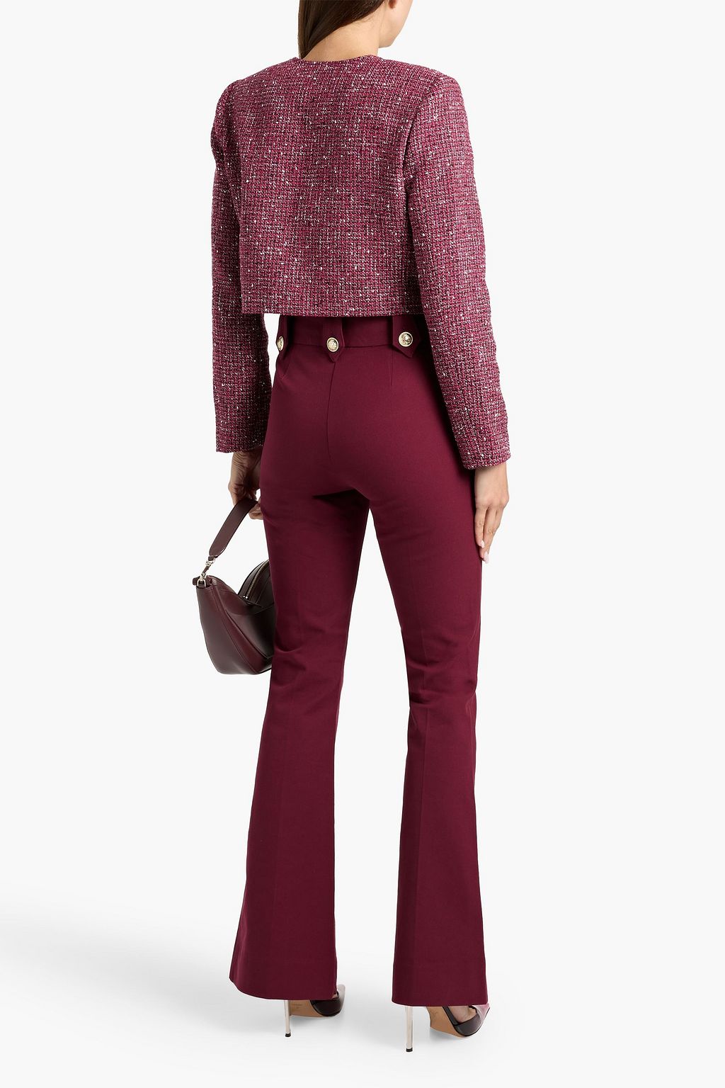 DEREK LAM 10 CROSBY Robertson stretch-cotton twill flared pants
