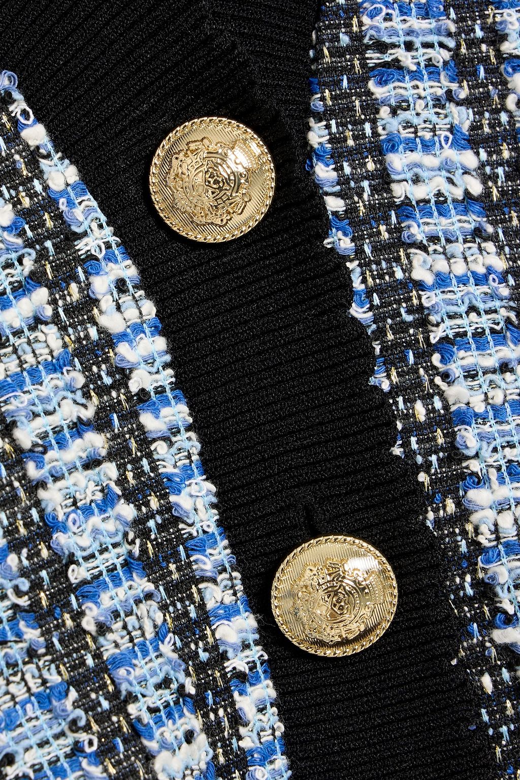 DEREK LAM 10 CROSBY Ky metallic jacquard-knit cardigan