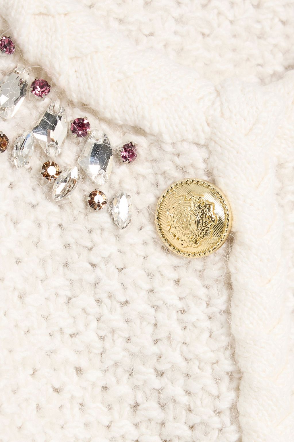 DEREK LAM 10 CROSBY Zaria embellished cotton-blend jacket