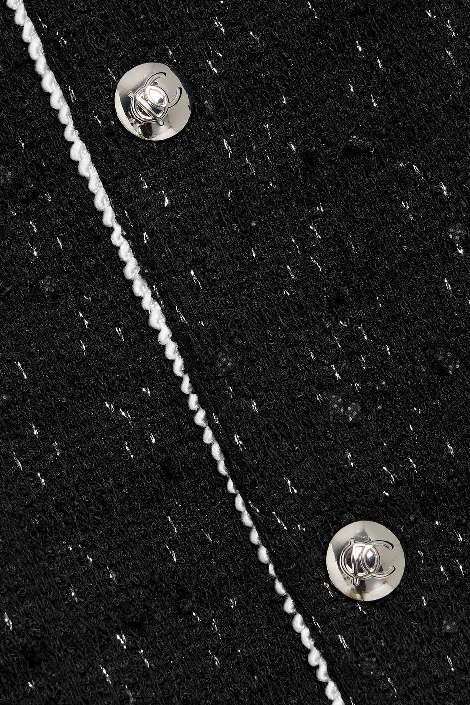 Derek Lam 10 Crosby Ciara Embellished Metallic Tweed Mini Dress In Black