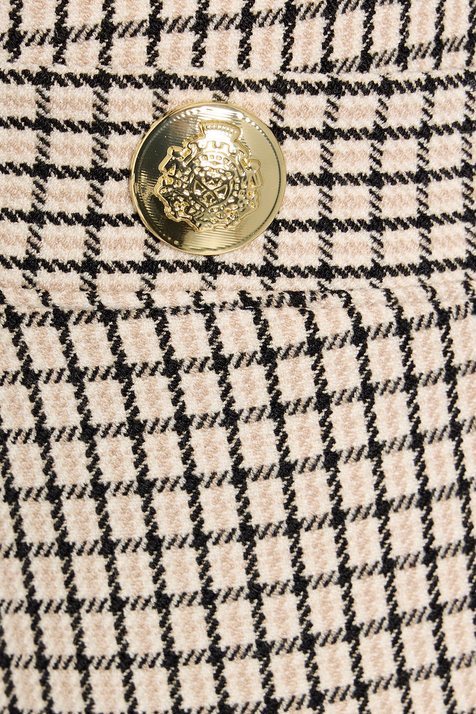 Derek Lam 10 Crosby Gille Checked Tweed Flared Pants In Pattern