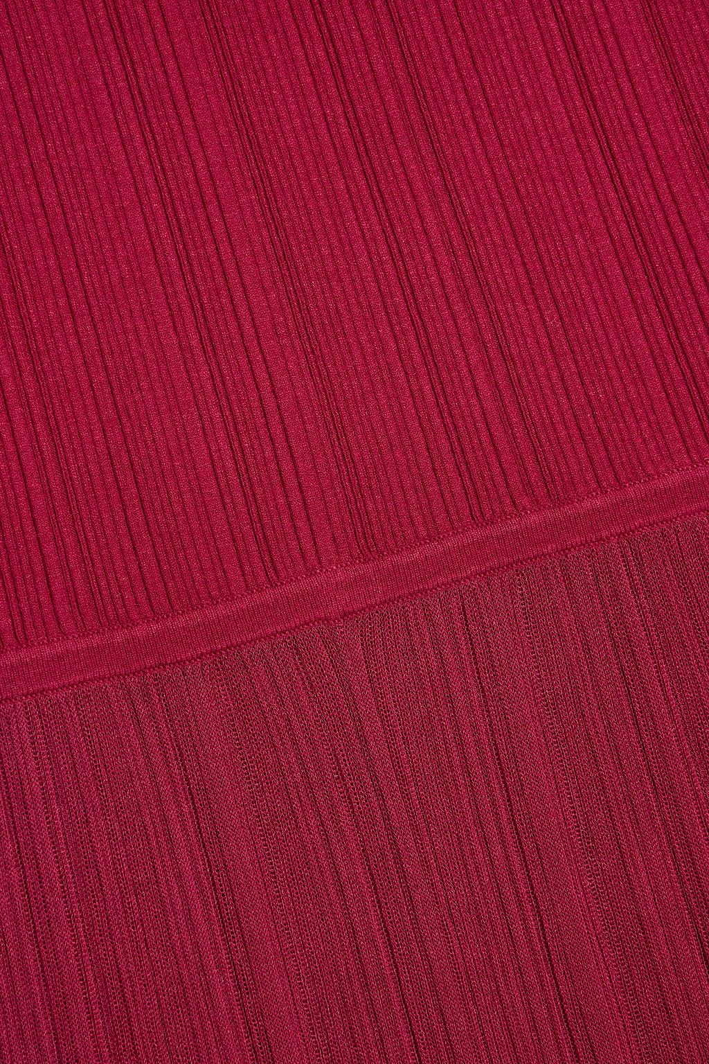 DEREK LAM 10 CROSBY Romina ribbed-knit maxi skirt