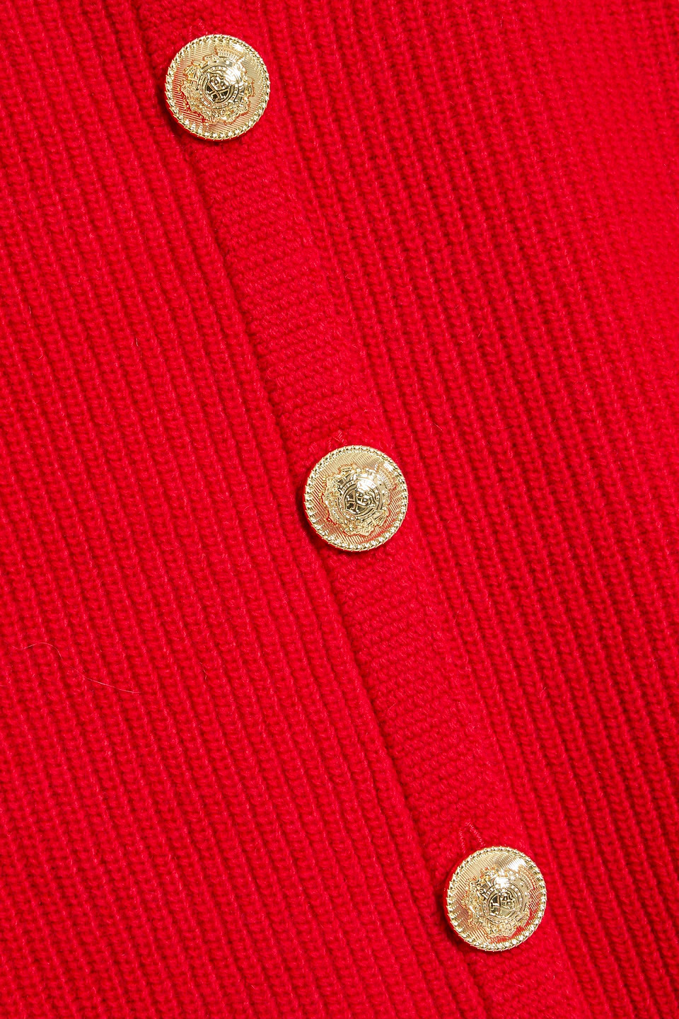 Derek Lam 10 Crosby Nebula Ribbed Wool-blend Cardigan In Red