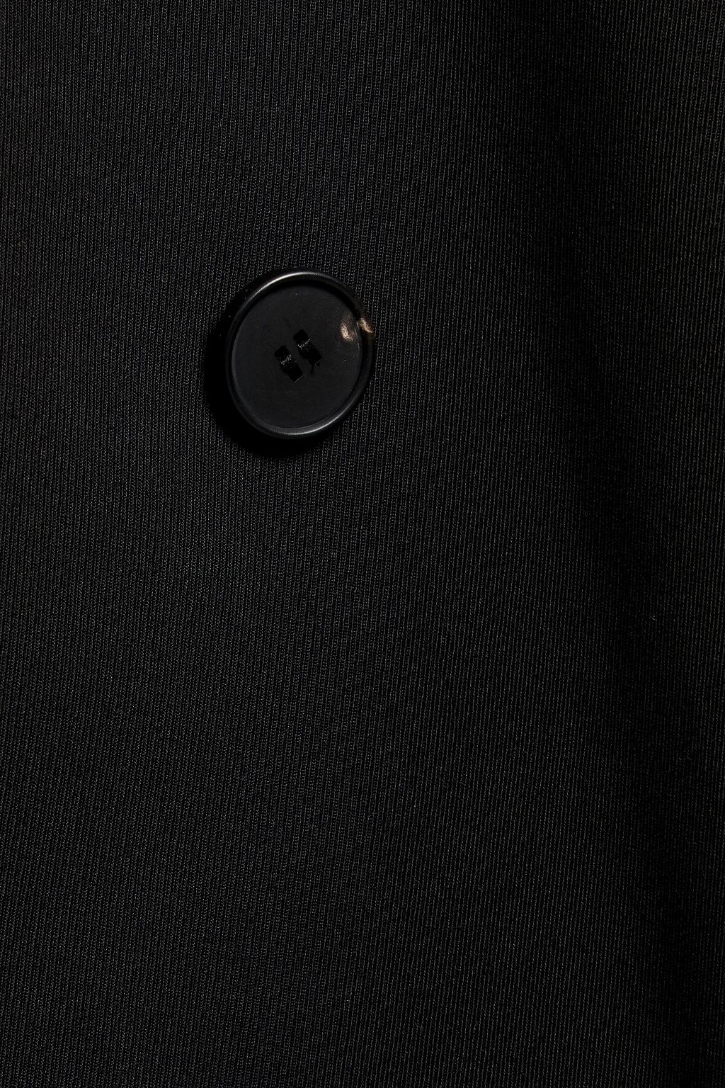 GIVENCHY Velvet-trimmed wool coat